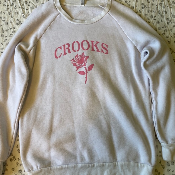 Crooks and Castles Sweater with Rose Design - Picture 1 of 4